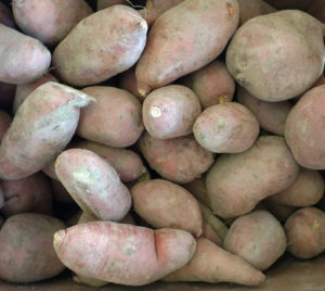 bunch of sweet potatoes