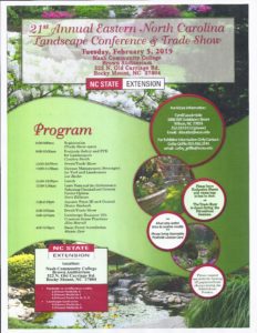 Cover photo for 21st Annual Eastern NC Landscape Conference & Trade Show