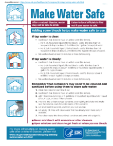 Cover photo for Timely Hurricane Dorian Information, Food and Water Safety