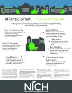 plants do that for cities and suburbs infographic