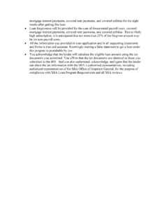Image of page 4 of the Paycheck Protection Program Fact Sheet