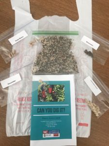 seeds packets and can you dig it brochure