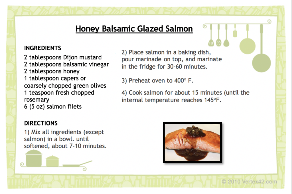 Honey Balsamic Glazed Salmon recipe