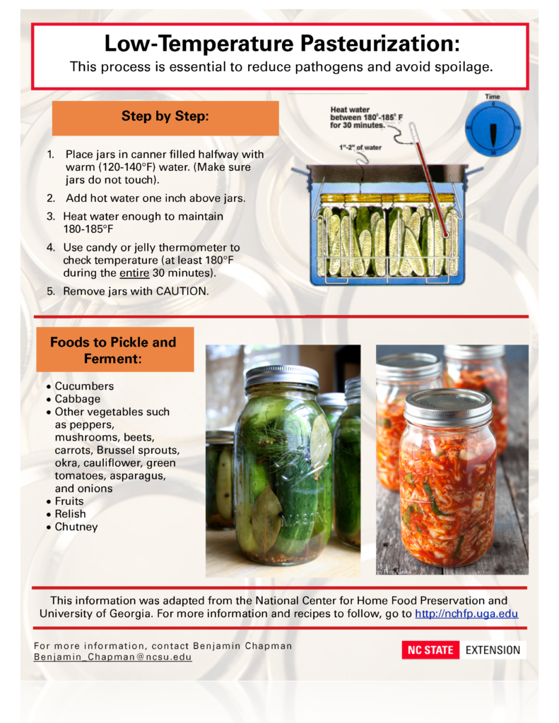 Pickling and fermenting information sheet page 2