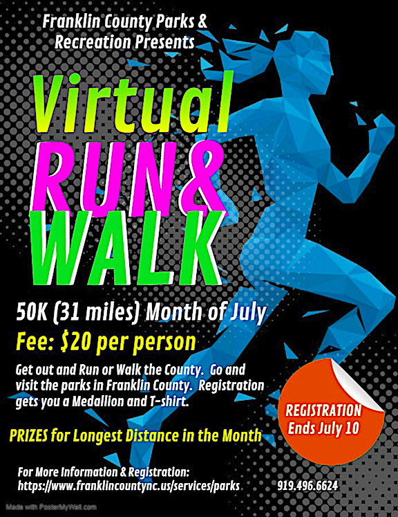 Franklin County virtual walk flyer