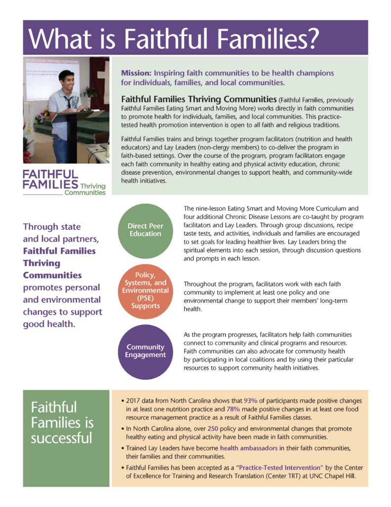 Faithful Families Thriving Communities Overview page 1