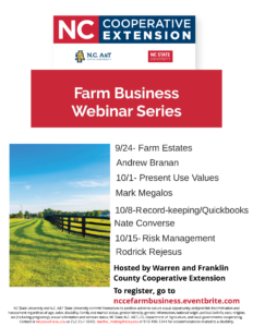 Farm business webinar flyer