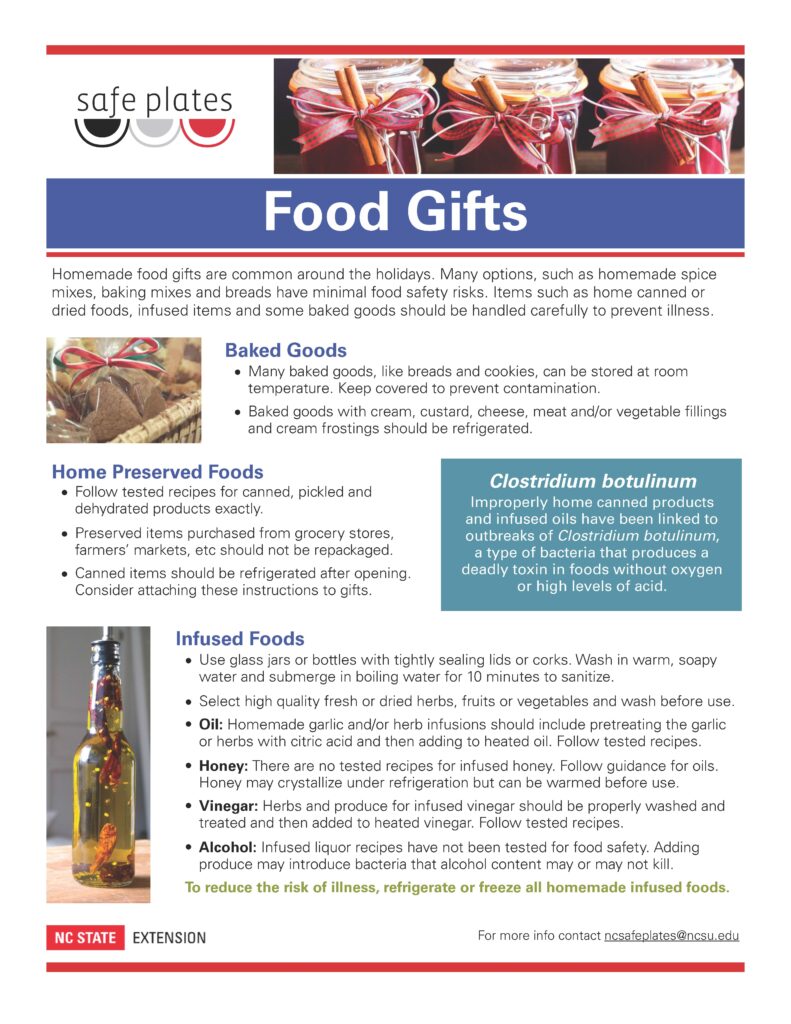 Safe Plates Food Gifts Fact Sheet