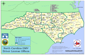 NC DMV Driver License offices