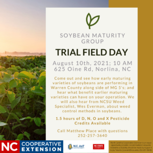 Cover photo for Soybean Maturity Group Trial Field Day