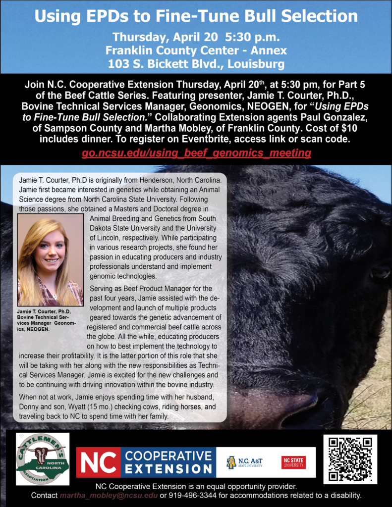 Using EPDs To Fine-Tune Bull Selection | N.C. Cooperative Extension