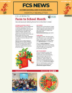 FCS News-October 2023 October is National Farm to School Month