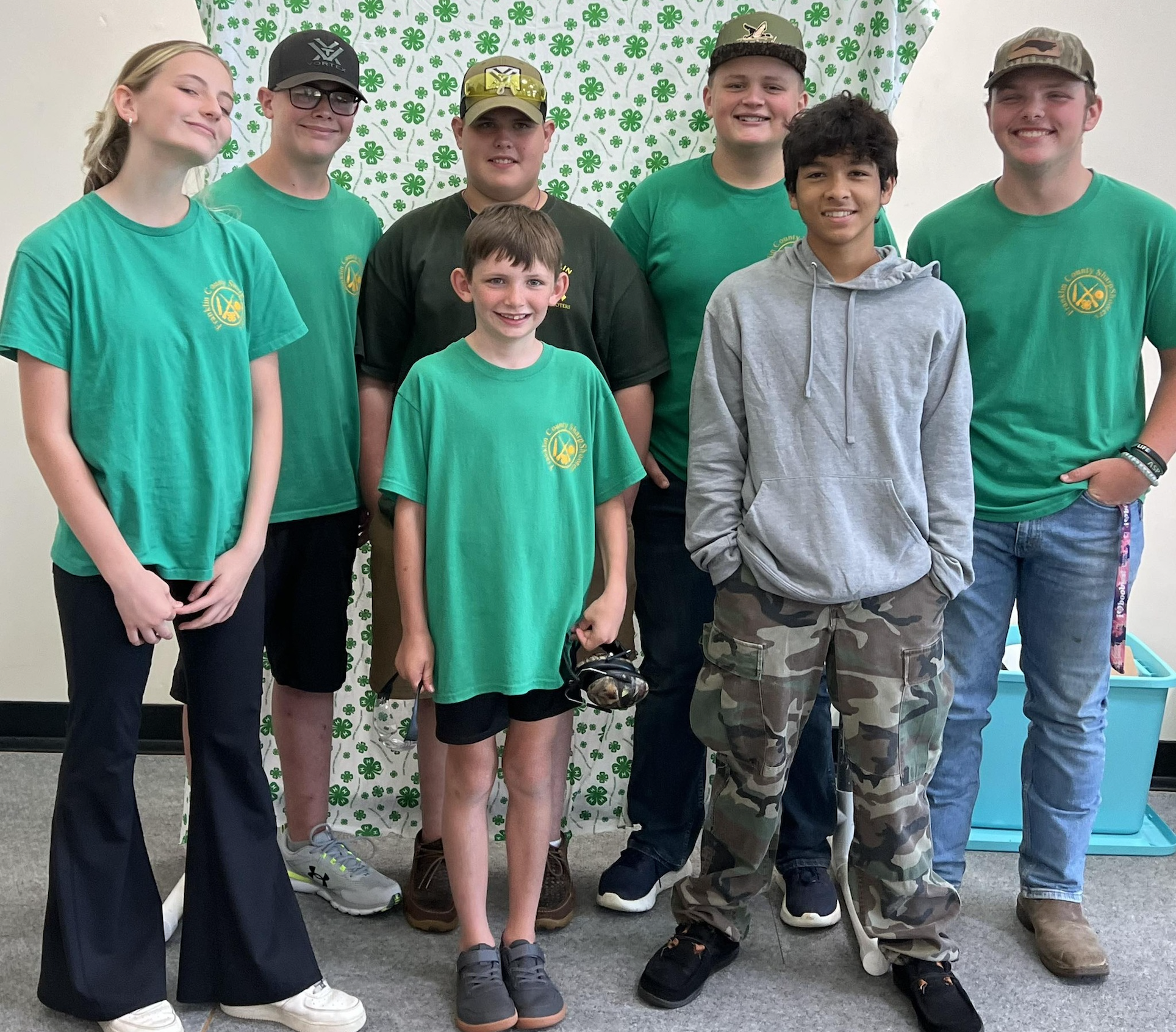 Franklin County 4-H youth Regional Shooting Sports competitors