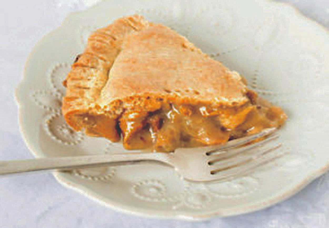 image of slice of Grape Hull Pie