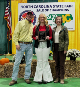 Mark Speed, Speed award recipient, Abigail Shaeffer and April Shaeffer