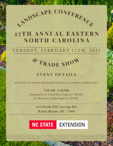 Cover photo for 27th Annual Eastern NC Landscape Conference & Trade Show