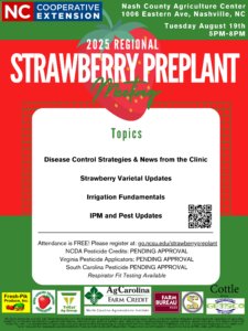 Cover photo for 2025 Regional Strawberry PrePlant Meeting - Save the Date!