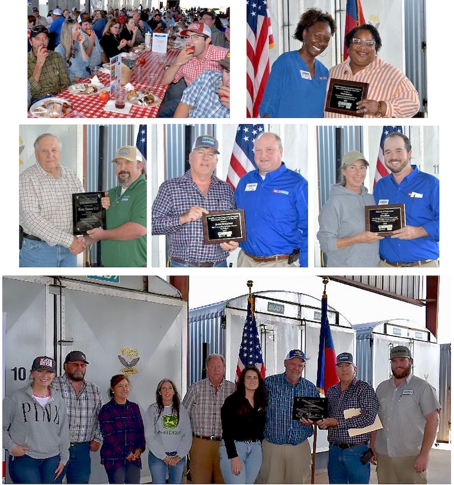 Farm City Photos of apple crunch event and award winners